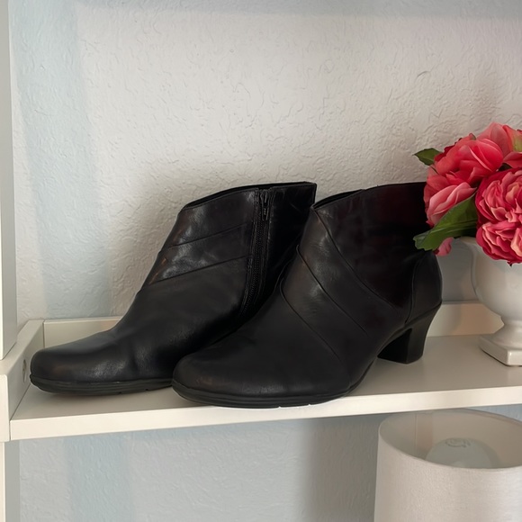 Earth Spirit Leather Heeled Boots Brown Only 11 - Picture 13 of 16